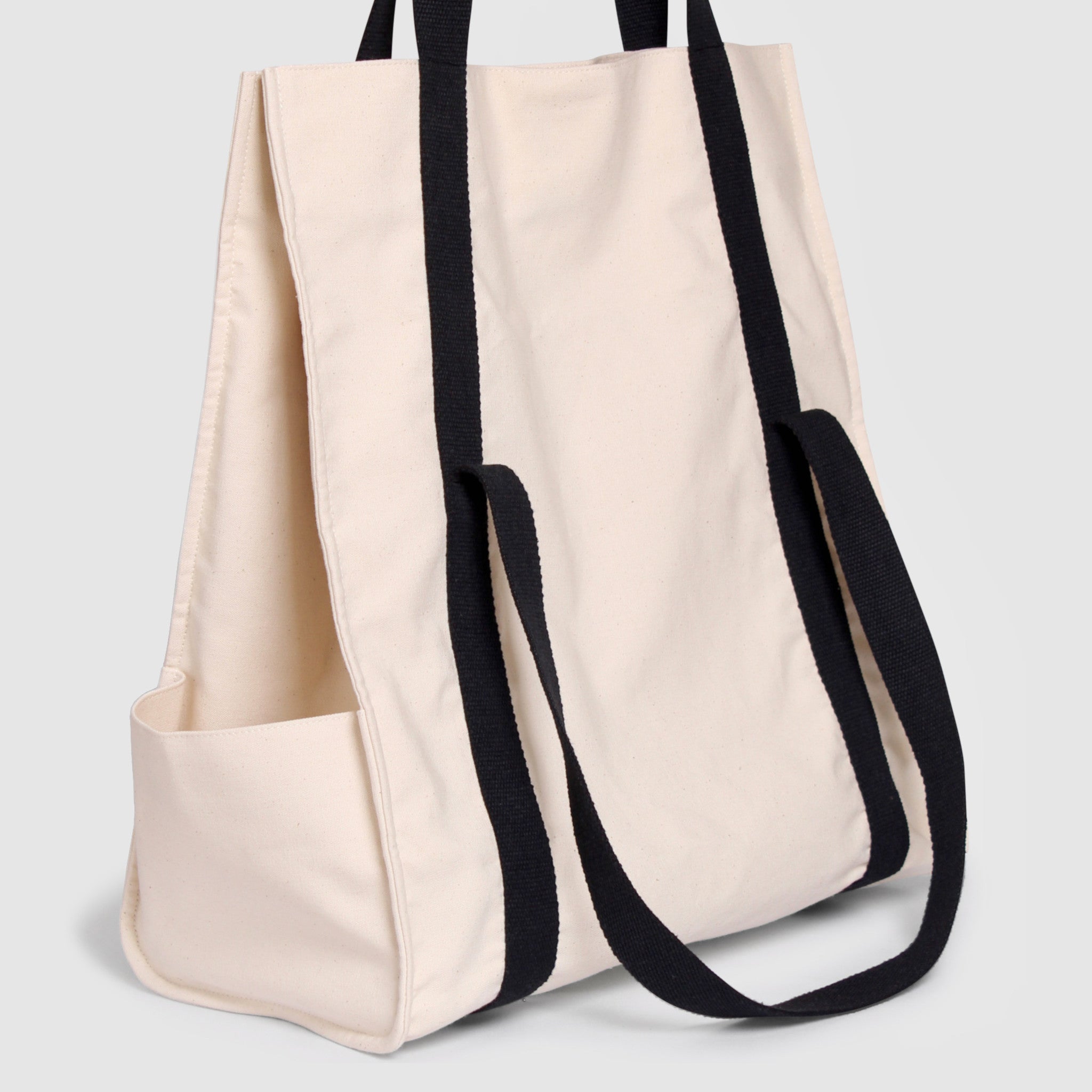 Carry All Bag - Beige Black