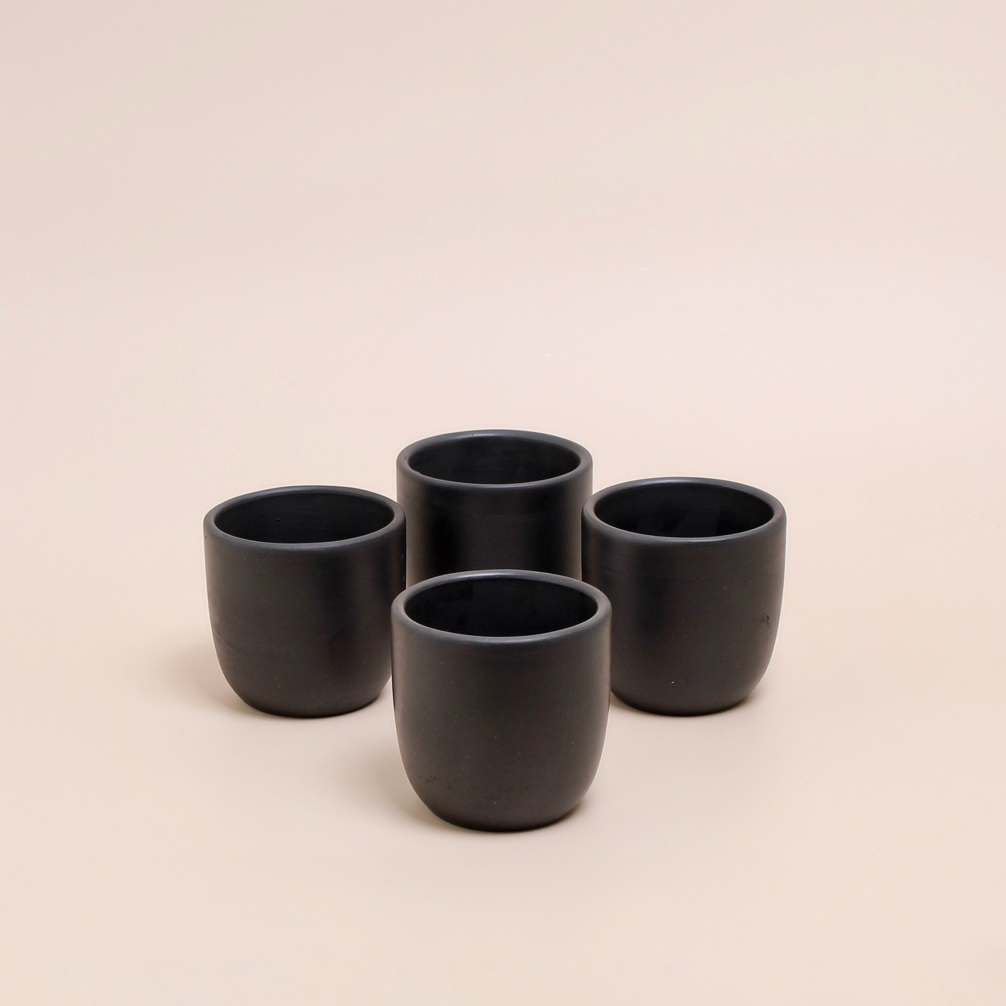 Black Clay Tumbler