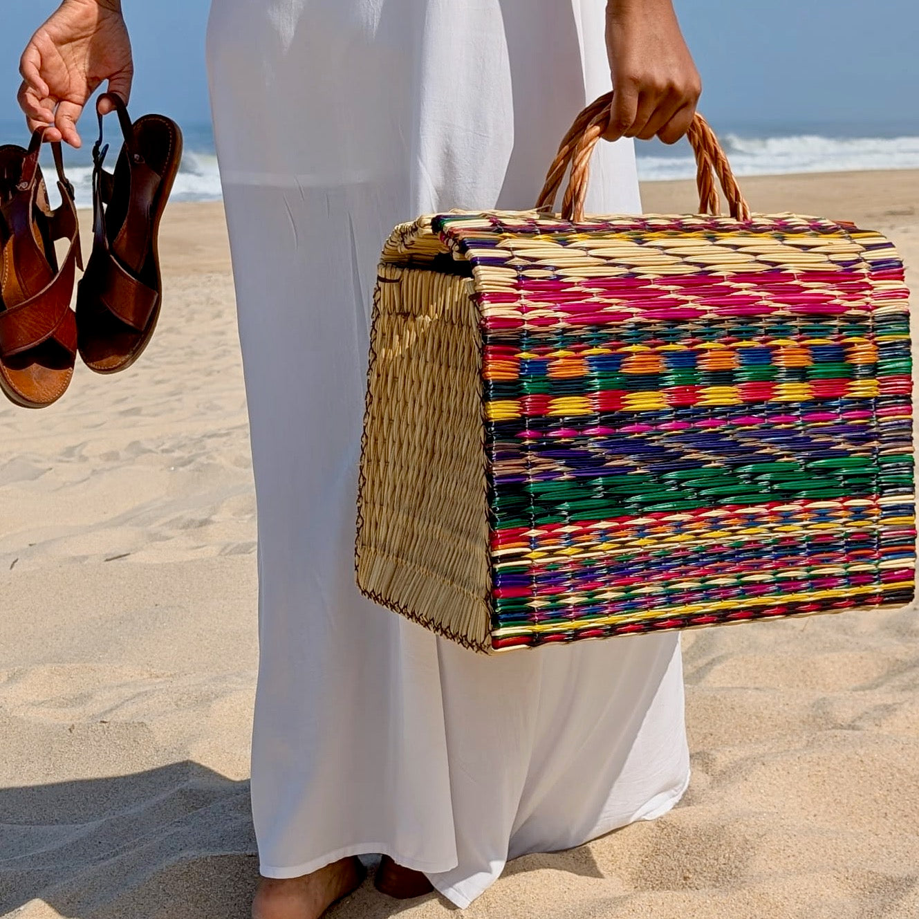Handwoven Basket Praia