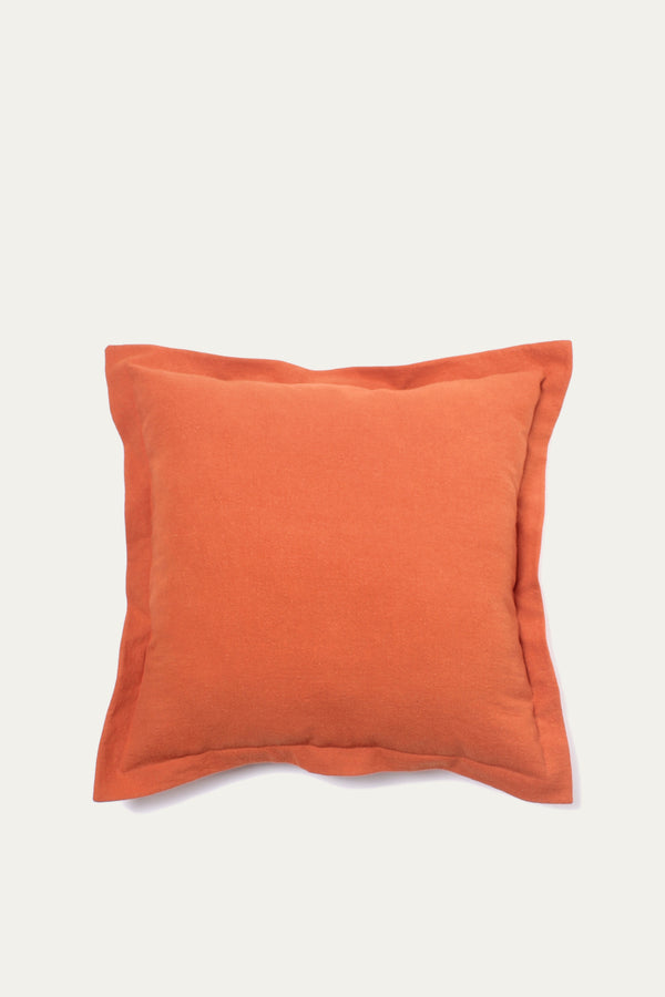 Decorative Throw Pillow - Organic Fabric-Orange