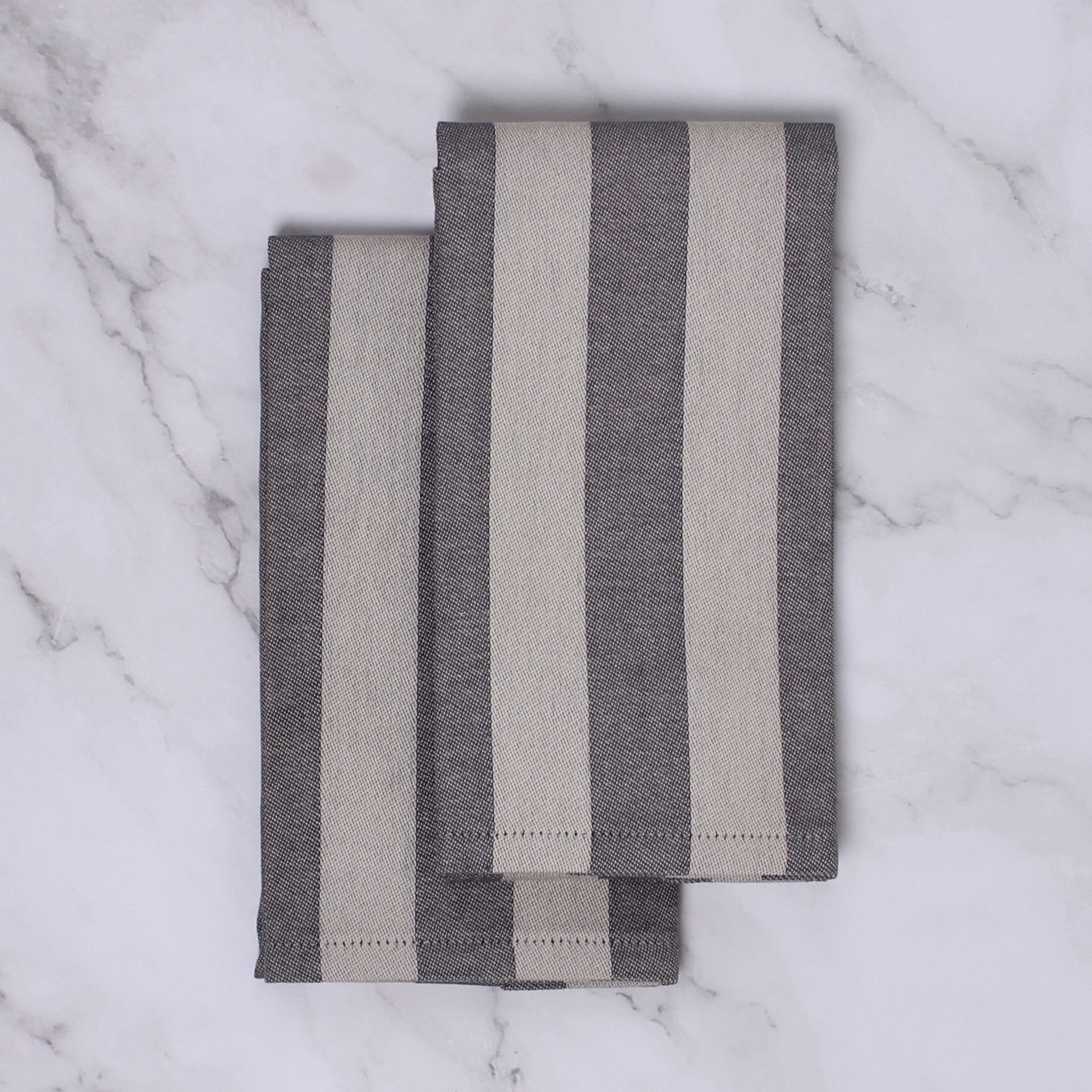 Kitchen Towel - Stripes Dark Grey