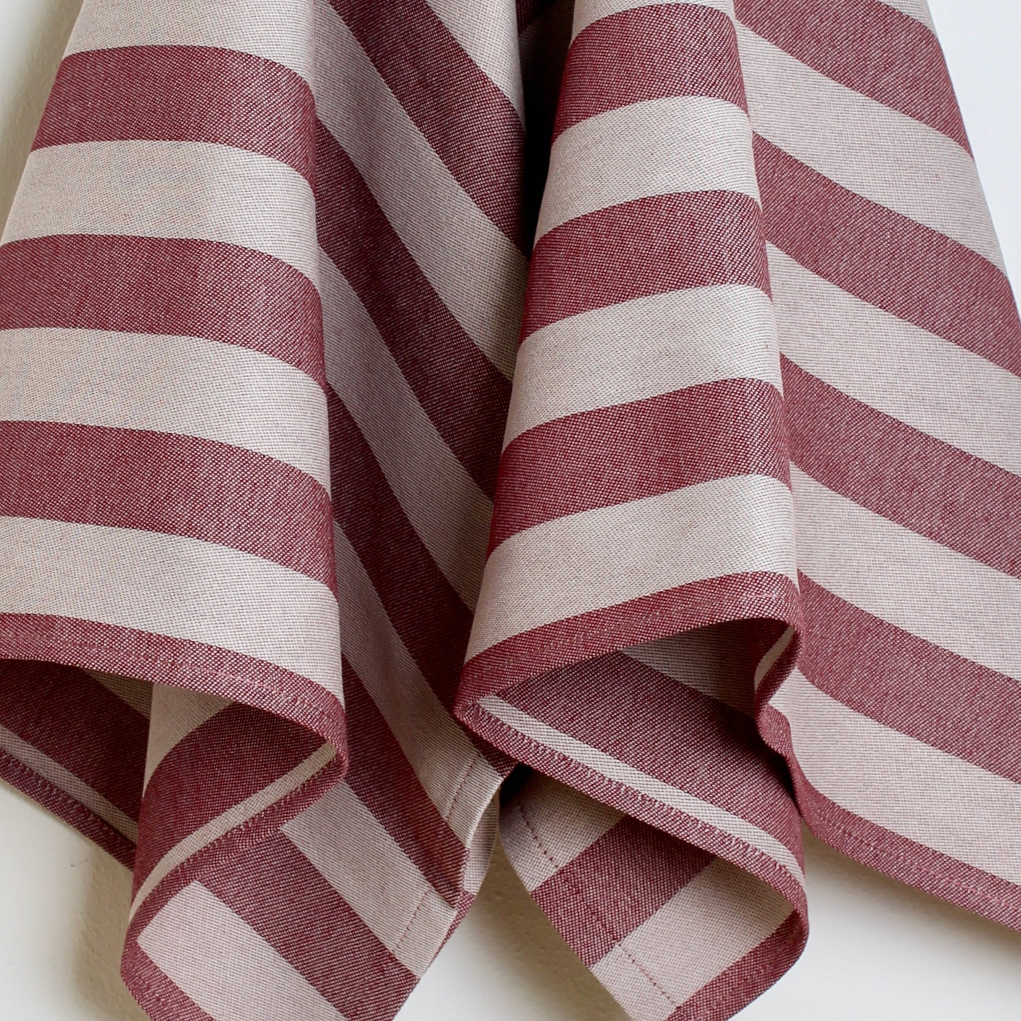 Kitchen Towel - Stripes Red