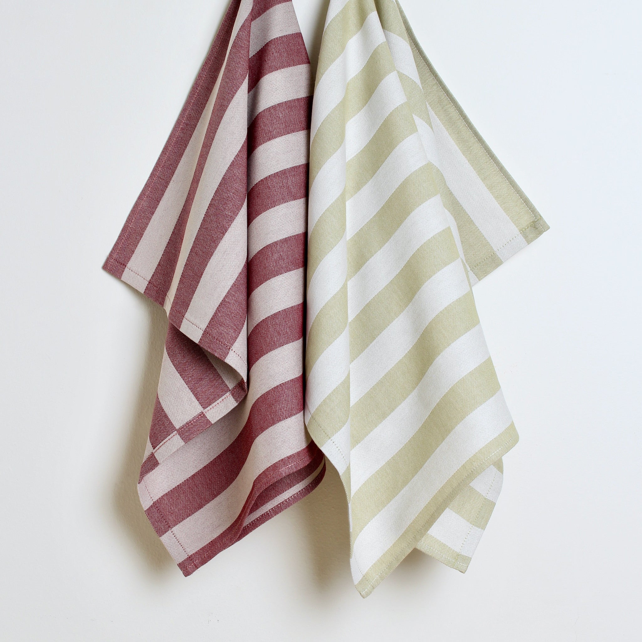 Kitchen Towel - Stripes Red