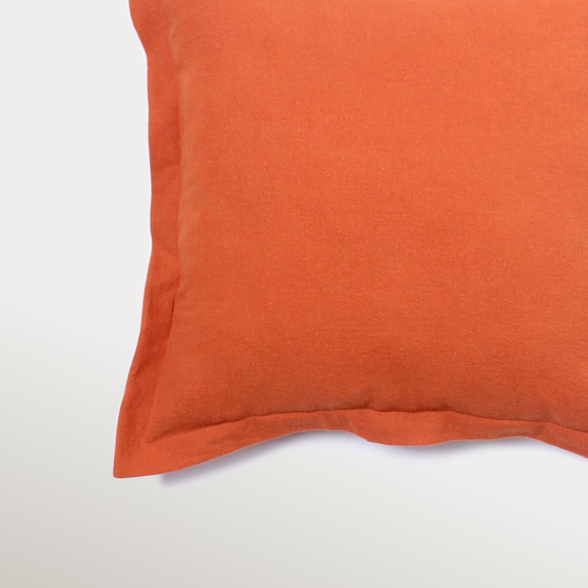 Decorative Throw Pillow - Organic Fabric-Orange