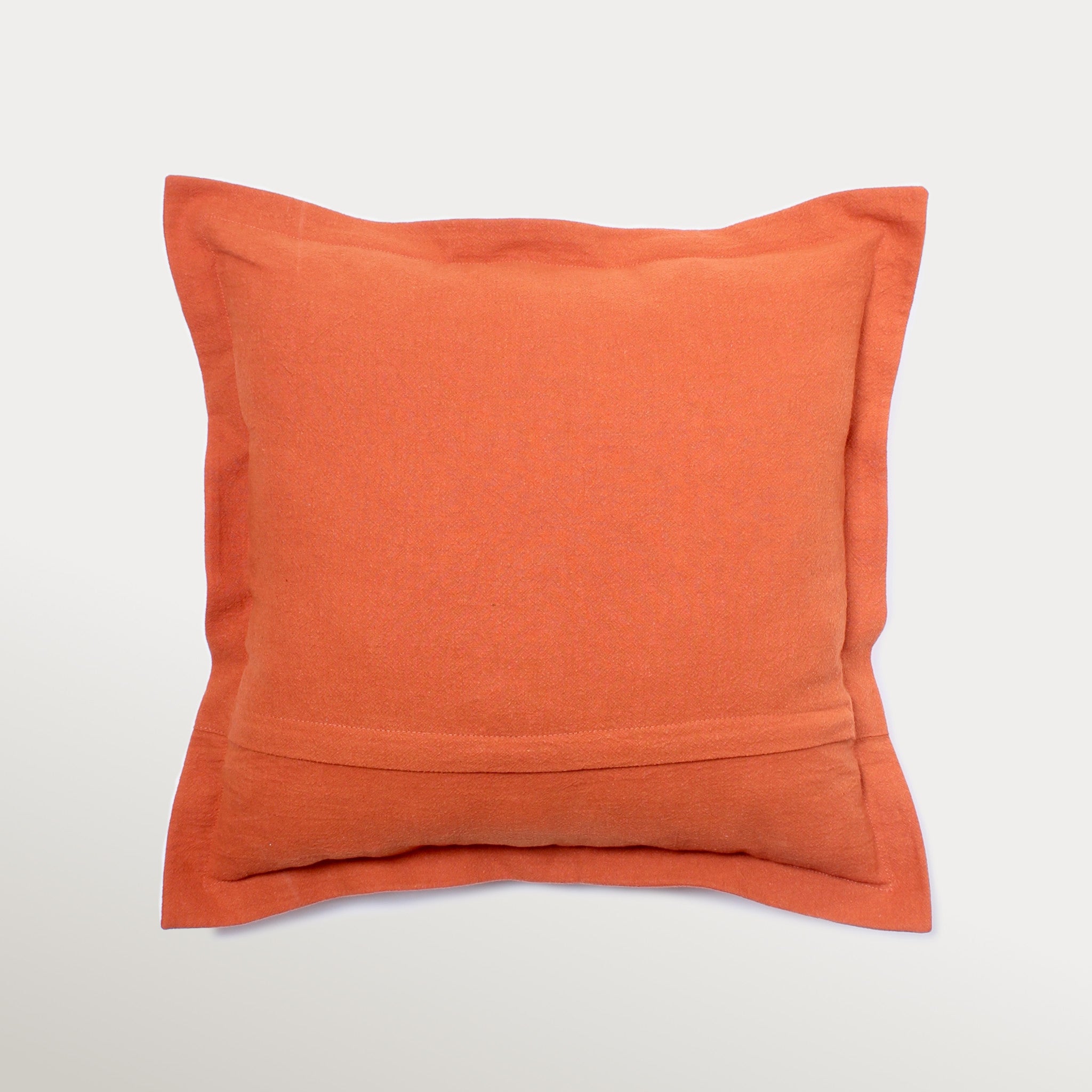 Decorative Throw Pillow - Organic Fabric-Orange
