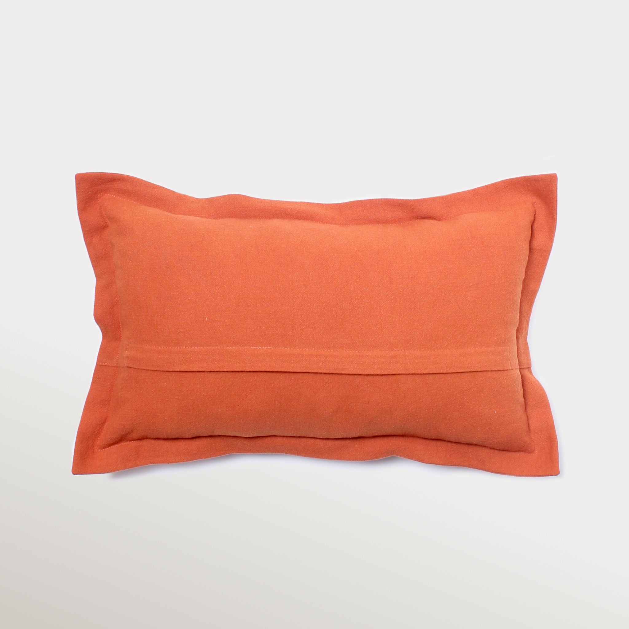 Decorative Throw Pillow - Organic Fabric-Orange