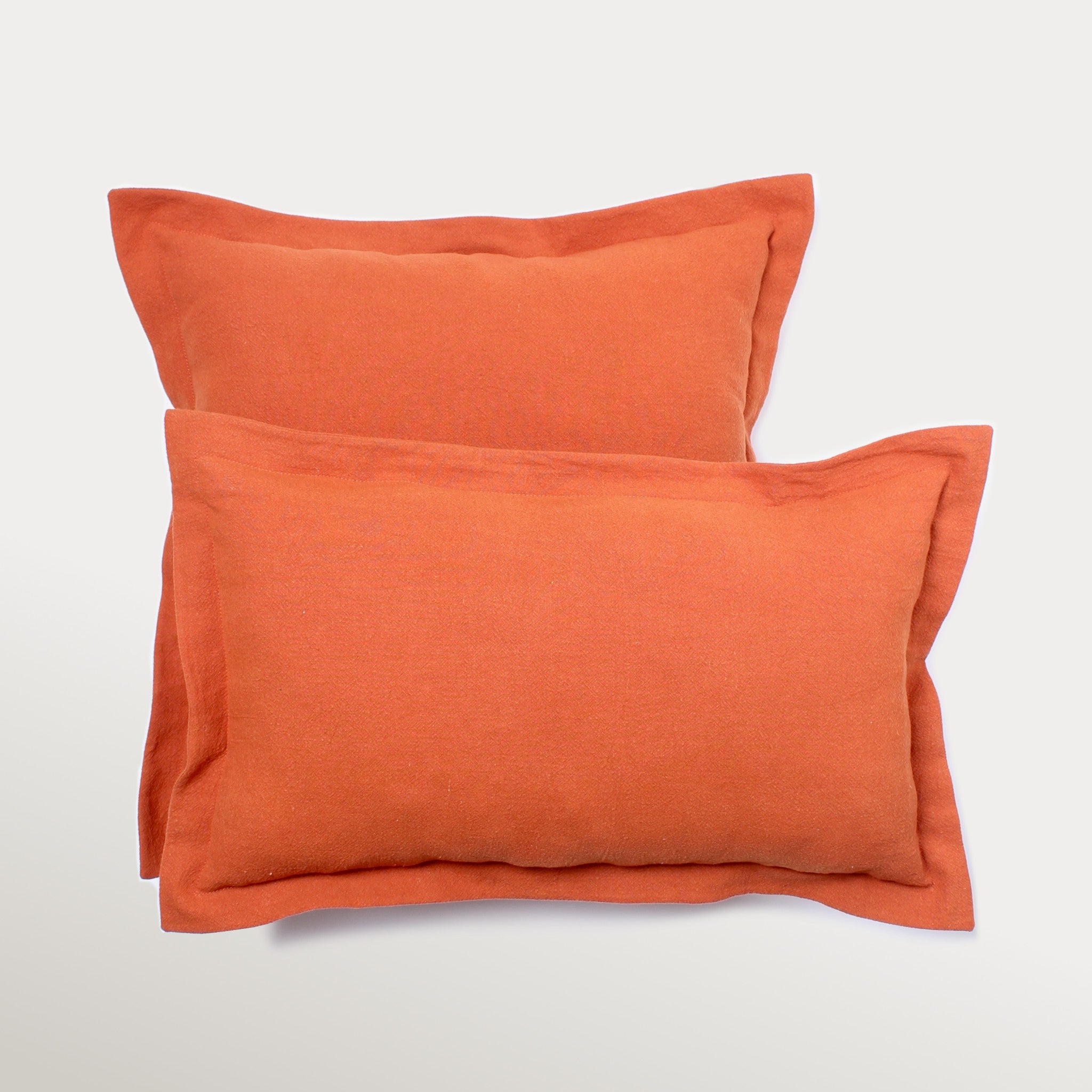 Decorative Throw Pillow - Organic Fabric-Orange