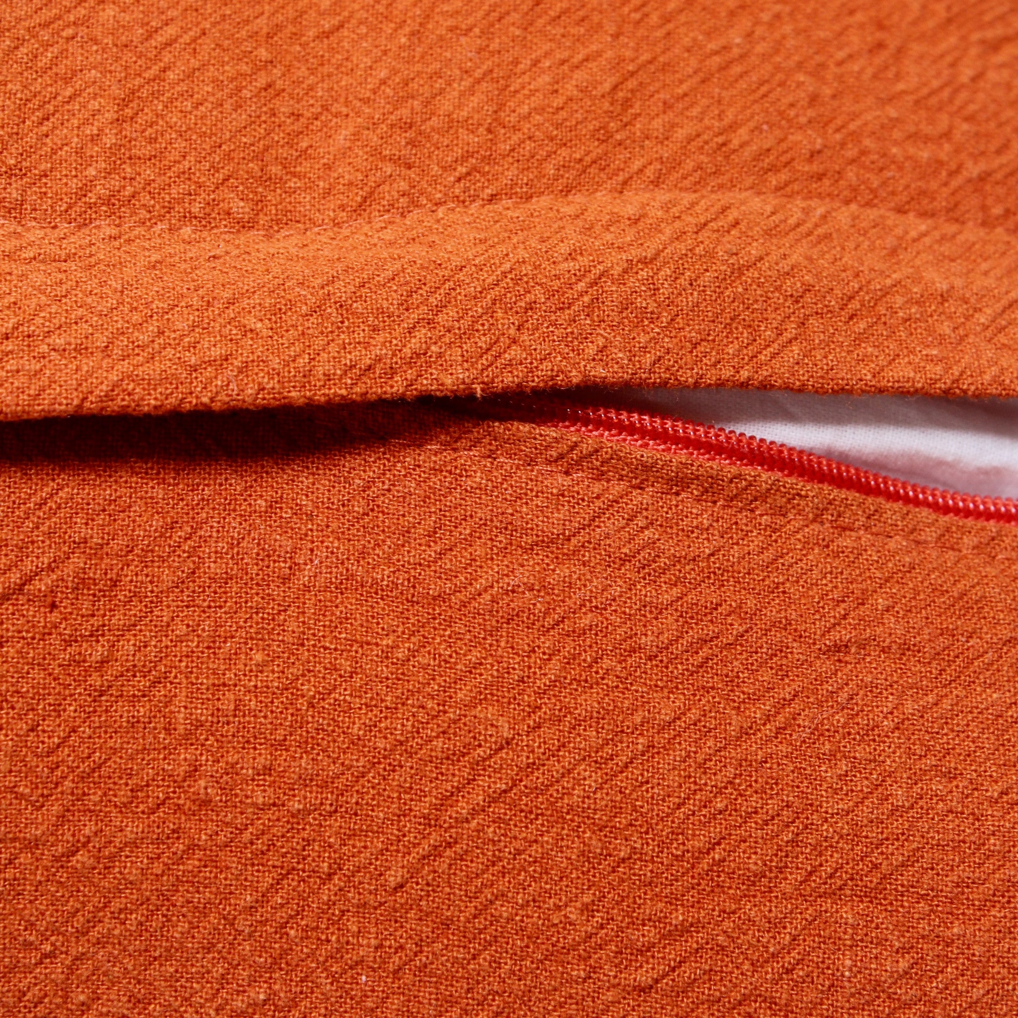 Decorative Throw Pillow - Organic Fabric-Orange