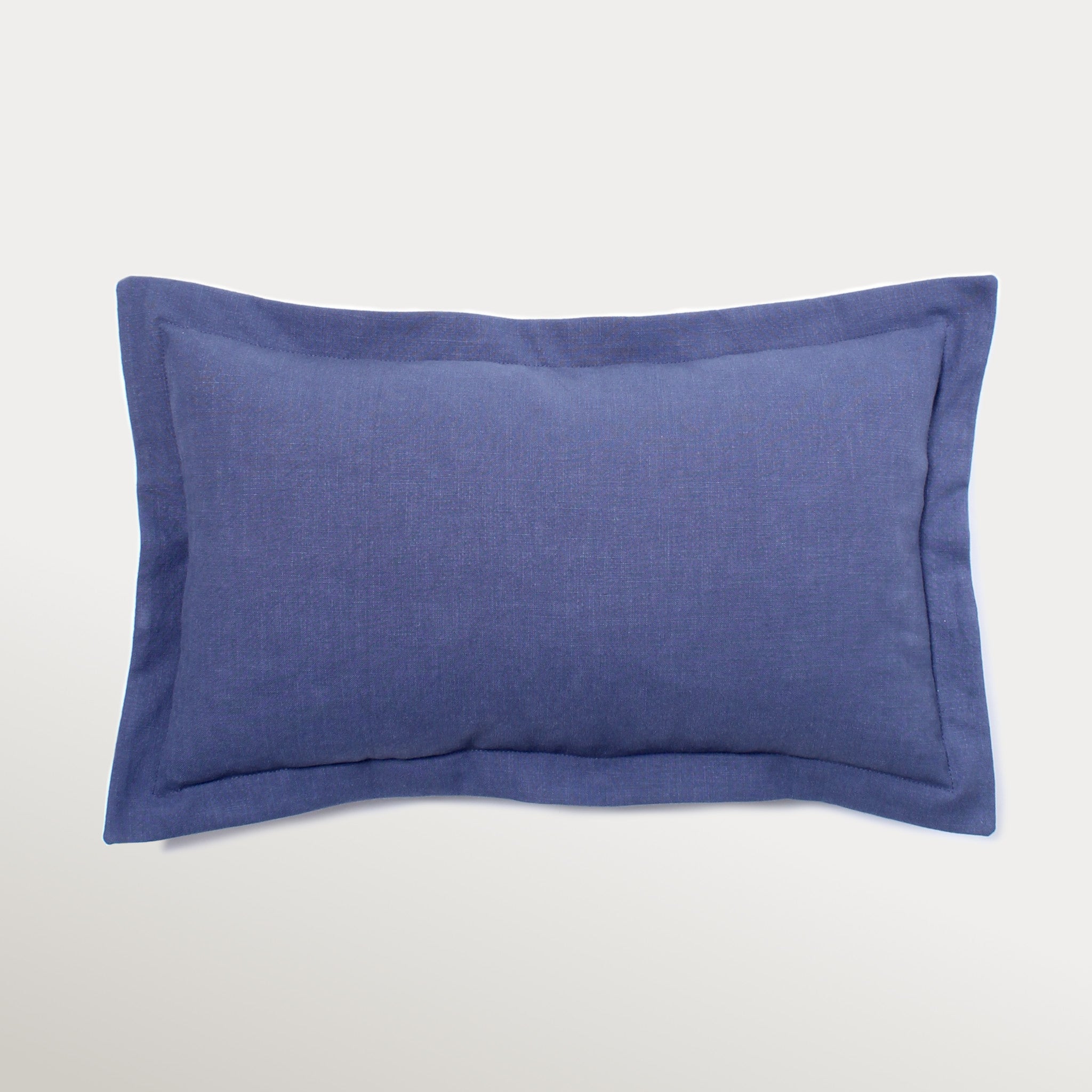 Decorative Throw Pillow - Organic Fabric - Blue