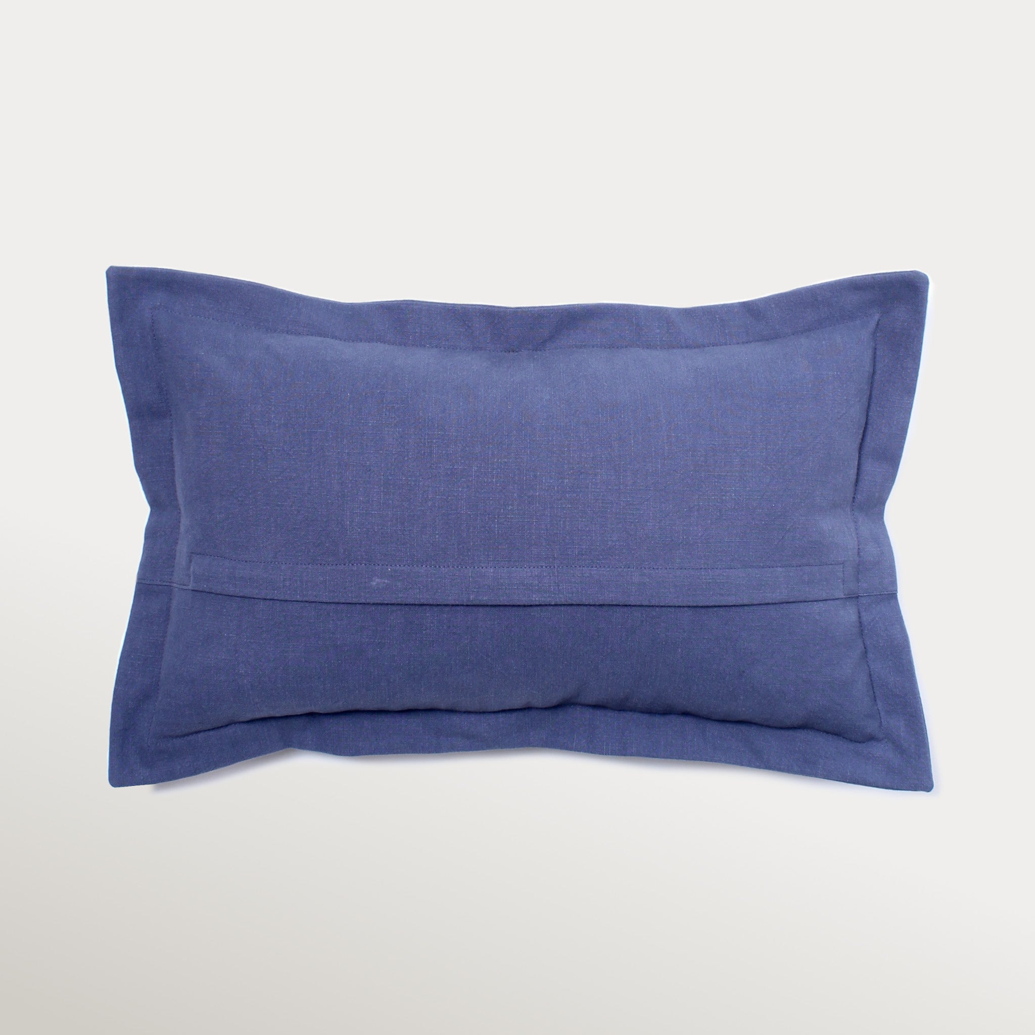 Decorative Throw Pillow - Organic Fabric - Blue