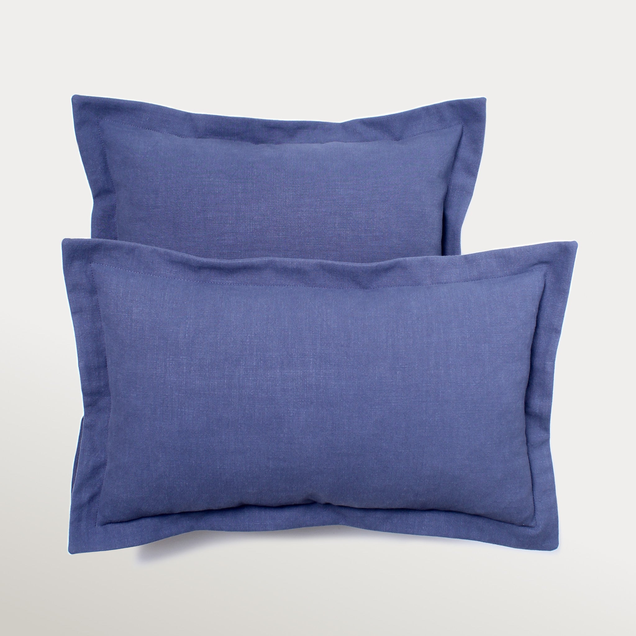 Decorative Throw Pillow - Organic Fabric - Blue
