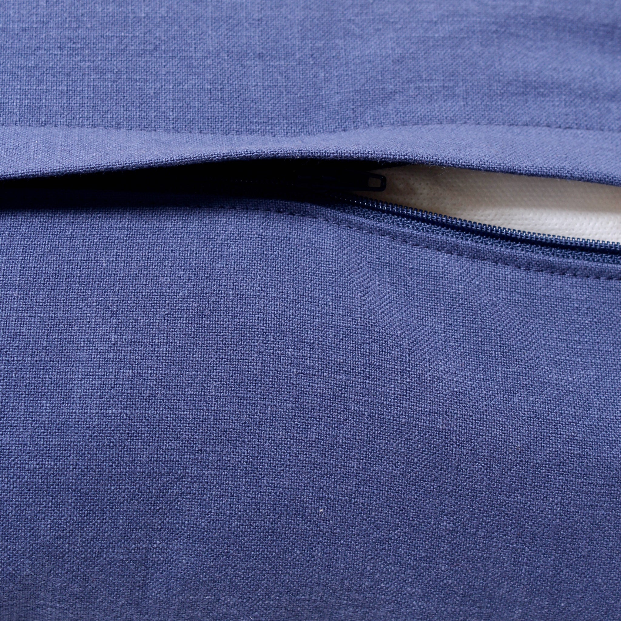 Decorative Throw Pillow - Organic Fabric - Blue